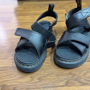 Kids Black Sandals